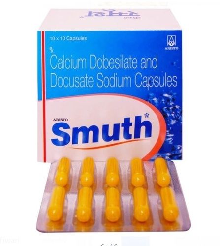 Calcium Dobesilate And Docusate Sodium Capsules, Pack Of 10x10 Capsules 