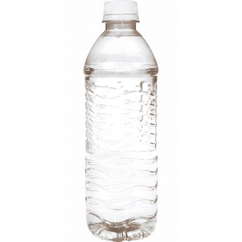 White Cap Plastic Material Packing Drinking Water Bottle