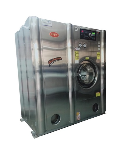 Ultra-Premium Fully Automatic Dry-Cleaning Machine - Stainless Steel, Compact Size, Silver | Microprocessor-Controlled Purification System, LED Technology, LCD Display, Intelligent Monitoring, High-Efficiency Filtration