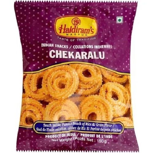 Pack Of 150 Gram Salty And Spicy Taste Haldiram Chekaralu Namkeen 