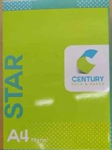 Pack Of 400 Sheets 75 Gsm Rectangle Shaped Century Star A4 Size Copier Paper