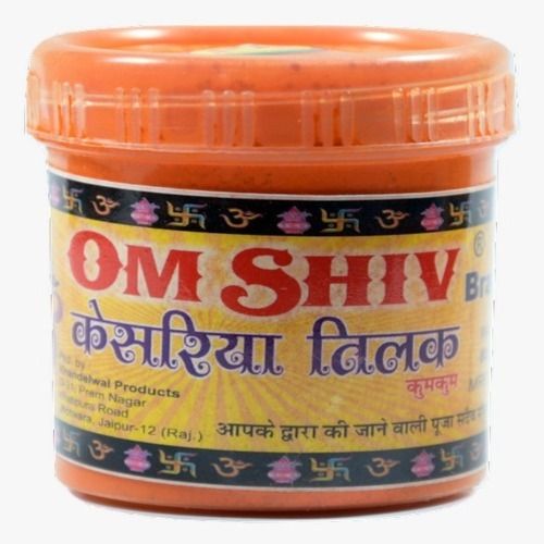 Pack Of 480 Gram Powder Form Yellow Color Om Shiv Kumkum Kesariya Tilak