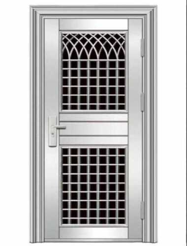 Silver Stainless Steel Single Panel Door