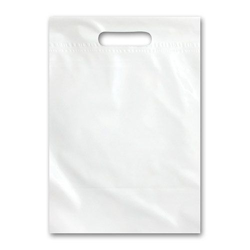 White Plain D Cut Non Woven Bags, For Shopping