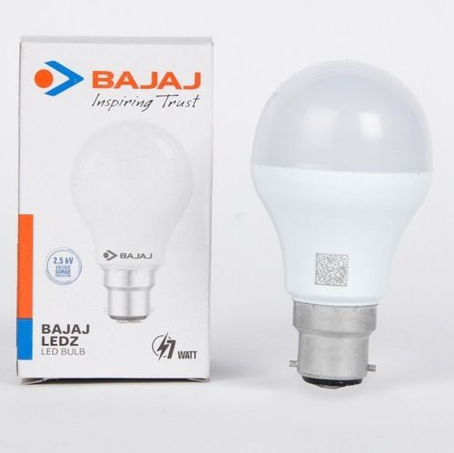  Dome Shape 7 Watt Plastic 220 Voltage 50 Hertz Bajaj Led Bulb