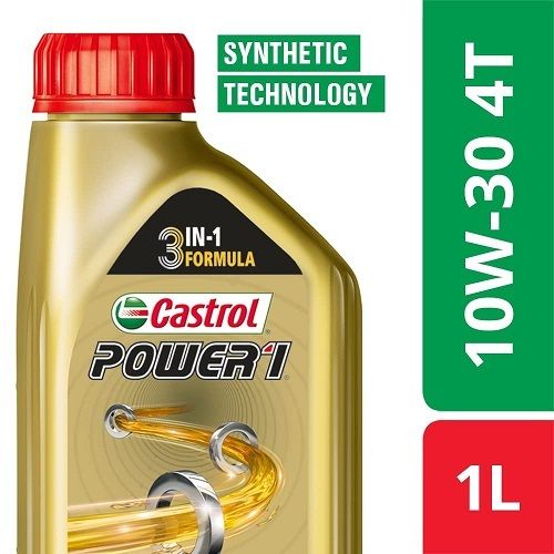 1 Liter Pack Of Three In One Formula Castrol Power Bike Engine Oil 