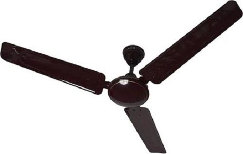 600 Mm Sweep Size Brown 3 Blades Aluminum 400 Rpm Speed Ceiling Fan  Injection