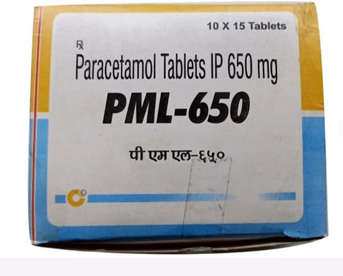 650mg पेरासिटामोल टैबलेट, 10 X 15 टैबलेट पैक करें