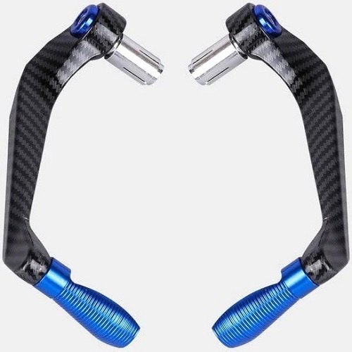 ब्लैक एंड ब्लू स्टेनलेस स्टील मोटरसाइकिल ब्रेक क्लच लीवर