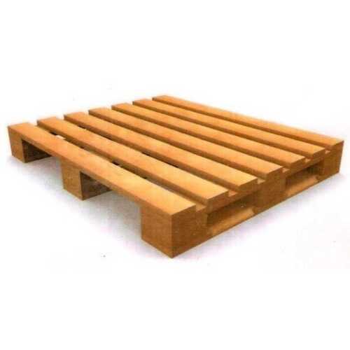 Brown Wooden Skid Pallet Suitable For Packaging Purpose, Hard Wood 