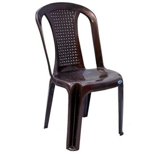 Durable Portable And Lightweight Dark Brown Strong Plastic Chair Dimension(L*W*H): 30*35*30  Centimeter (Cm)