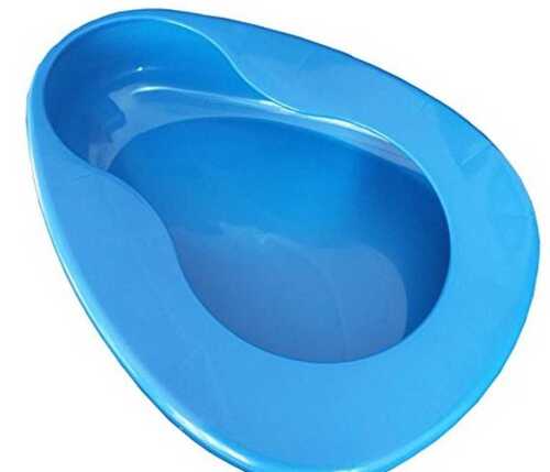 Large Stable Pp Bedpan Heavy Duty Smooth Countoured For Bedbound Patient