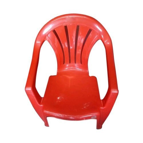 हल्का पोर्टेबल और लंबे समय तक चलने वाला मज़बूत लाल प्लास्टिक चेयर आयाम (L*W*H): 23*15*16 सेंटीमीटर (Cm)