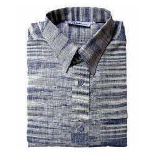 Men'S Full Sleeve Casual Wear Pure Cotton Striped Shirts Age Group: 20-50