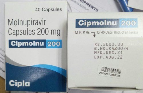 Molnupiravir Capsules 200 Mg Cool And Dry Place