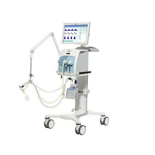 Neonatal Ventilator - High-Precision Airflow System | Smooth Breathe, New Condition, Elegant White Design