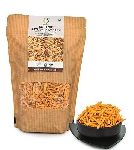 Organic Fried In Cold Pressed Groundnut Oil, Healthy Indian Snacks Ratlami Sev Namkeen