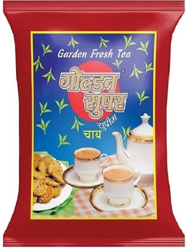 Golden Super Supreme Assam Tea - 1 Kilogram Loose Masala Blend Antioxidants Smooth Taste 10% Caffeine 12 Months Shelf Life