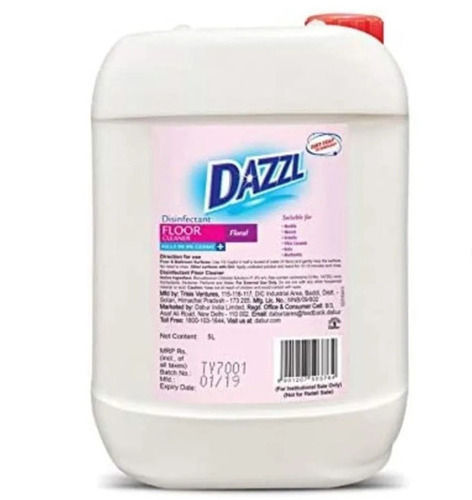 Pack Of 5 Liter Flower Fragrance Dazzl Disinfectant Liquid Floor Cleaner