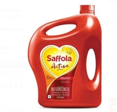 Pack Of 5 Litre Multi Sources And High Omega 3 Saffola Active Cooking Oil 