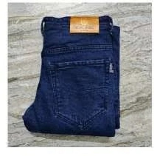 काले प्लेन ब्लू कैज़ुअल वियर वॉशेबल और आरामदायक पुरुषों के लिए डेनिम जींस