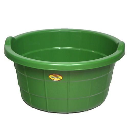 Green Plastic Round Tubs