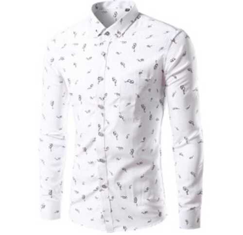 Printed Full Sleeves Pure Cotton Mens Shirts