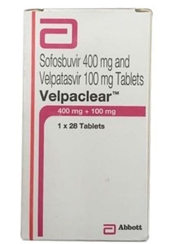 Sofosbuvir 400 Mg And Velpatasvir 100 Mg Tablets Velpaclear Pack Of 1 X 28 Tablets