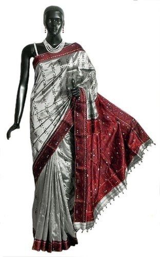 Stylish Breathable Designer Modern And Trendy Party Wear Printed Silk Saree