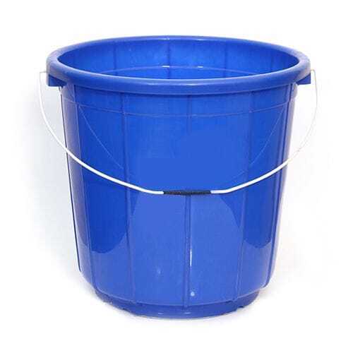 10 Liter Capacity Blue Long Lasting And Unbreakable Plastic Water Buckets