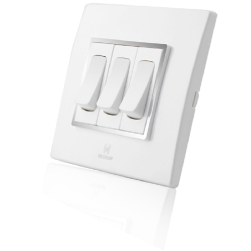 200-240V 20 Amp 50-60 Hz Frequency Plastic White Electric Switches Max. Voltage: 200-240 Volt (V)