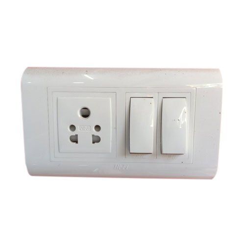 White 220-240 V 6-10 Amp Rated Polycarbonate Electrical Switches