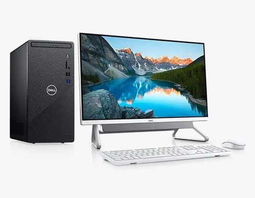 Gray & Black 23 Inches Screen Size Full Hd Core I5 Windows 10 Dell Desktop Computer 