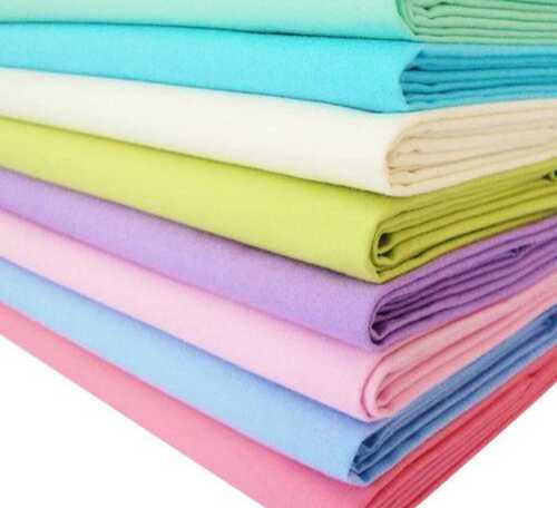 Comfortable And Skin Friendly Multi Color Plain Cotton Fabric  Density: 60 Gram Per Cubic Centimeter(G/Cm3)