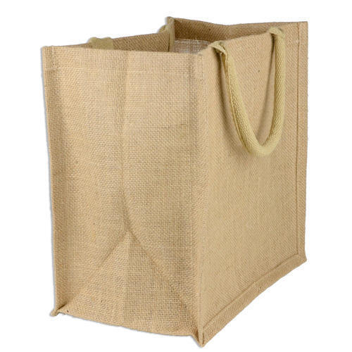 Eco-Friendly D Cut Plain Dyed Non Woven Brown Plain Industrial Jute Bags
