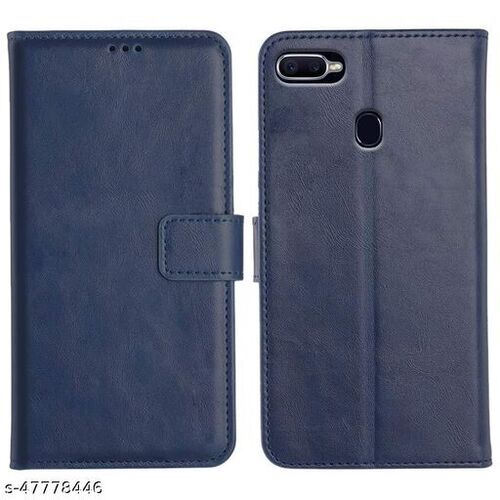Light Weight Easy To Use Dust Proof And Scratch Resistance Flip Mobile Cover - Leather Case, Custom-Cut Fit, Blue Color, Slim Design | Includes Microfiber Cloth for Easy Installation