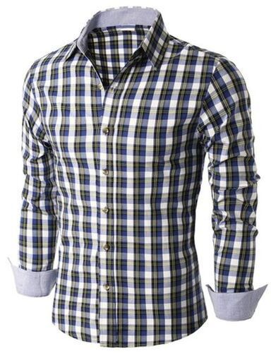 Men'S Pure Cotton Casual Check Shirt