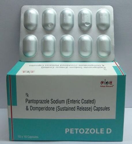 Pantoprazole Sodium (Enteric Coated) & Domperidone (Sustained Release) Capsules, 10 X 10 Capsules