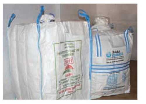 Plain White Fabric Jumbo Bag For Heavy Packaging Use