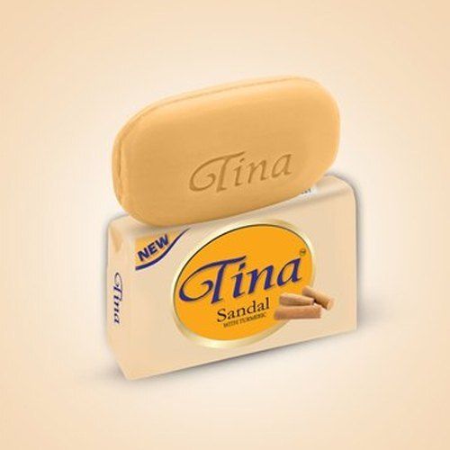 White Tina Sandal Bath Soap With Turmeric Flavour And Fragrance Parabens Free And Natural Moisturizer