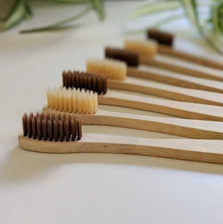 100% Biodegradable Organic Natural Bamboo Toothbrush With Soft Bristles