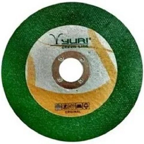 5 Inches Size Aluminum Oxide Green Round Shaped Yuri Cutting Wheel