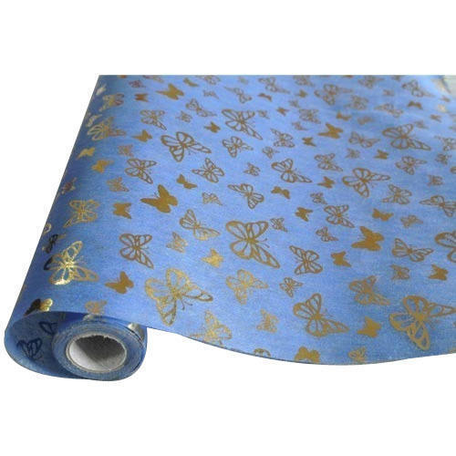 Blue Color Non Woven Printed Fabric For Garments