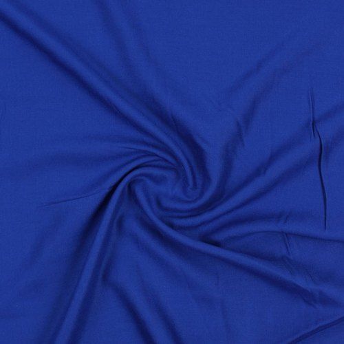 Blue Comfortable Light Weight 56 Inch Plain Rayon Fabric