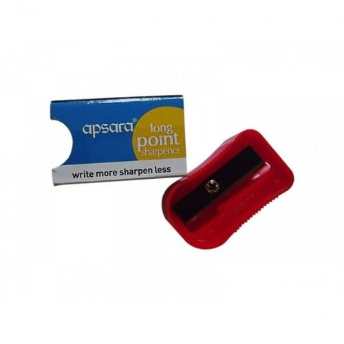 Red Color Steel Material Reusable Plastic Sharpener