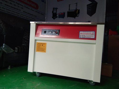 Semi Automatic Strapping Machine With Mild Steel Materials And Dimension 895 x 565 x 735 mm