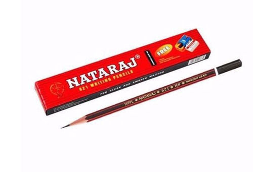  17 Cm Length Wooden Hexagonal Natraj Round Wooden Pencils 