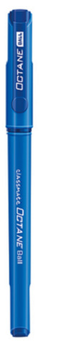 6 Inches Height Plastic Body 5 Mm Thick Octane Blue Ball Pen 