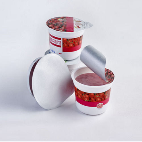 Recyclable Disposable Container/Cup Silver Flexible Aluminium Lidding Foil