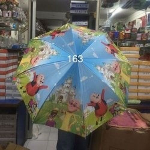 Brown Manual 2 Fold Polyester Printed Umbrella